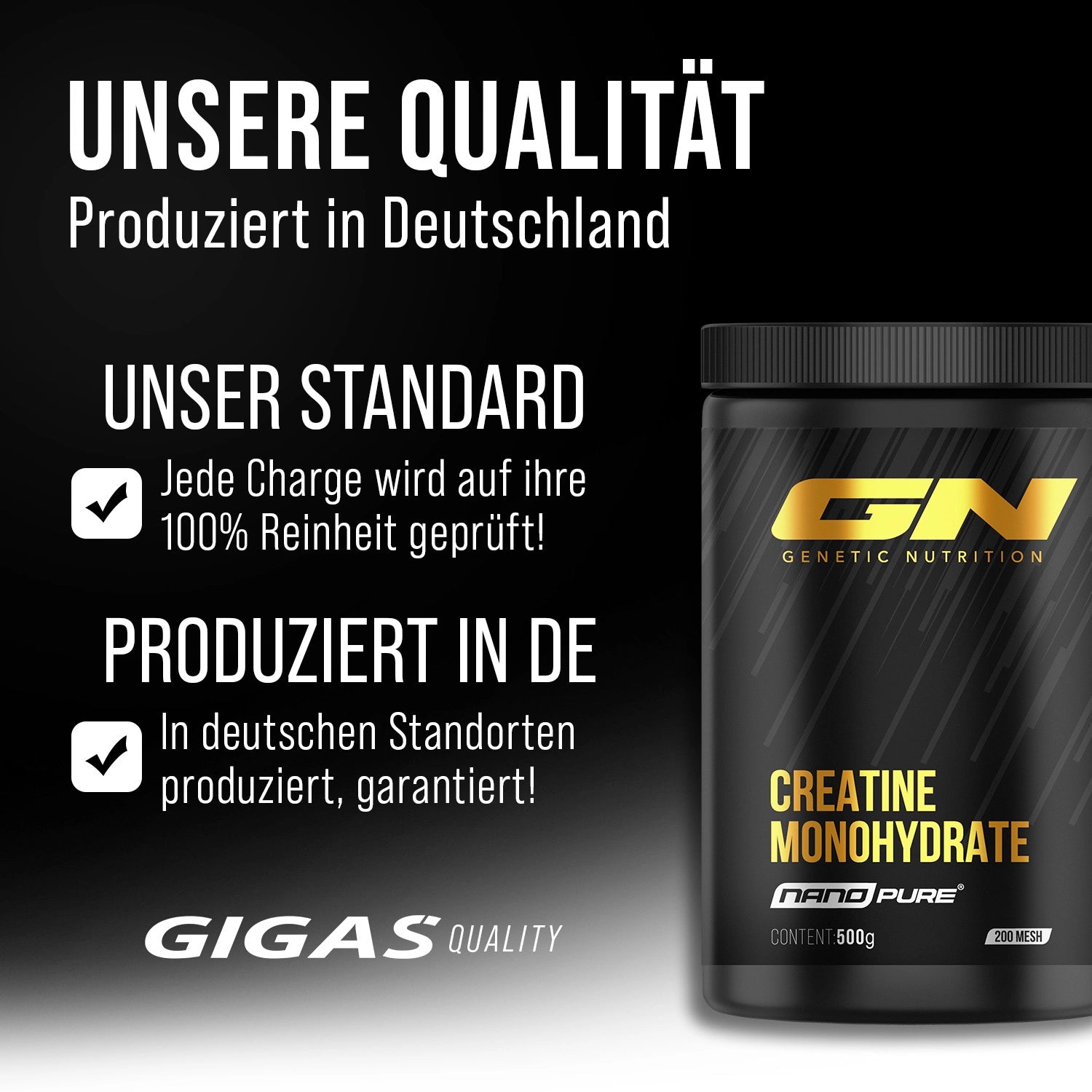 Kreatin Monohydrat Pulver – Nano Pure 500g